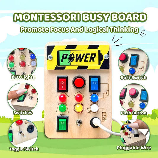Glowing Pad Montessori Busy Board