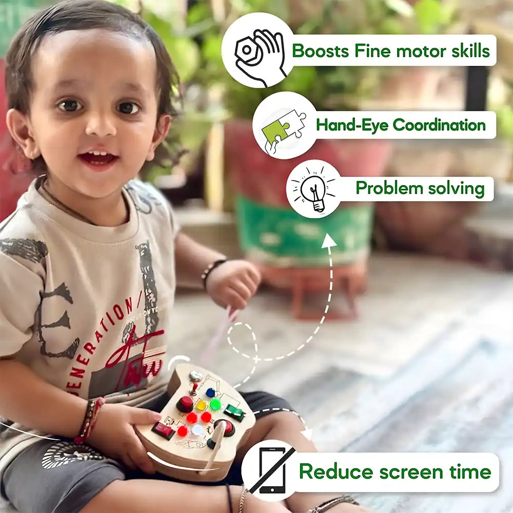 Curio Switch Montessori Busy Board