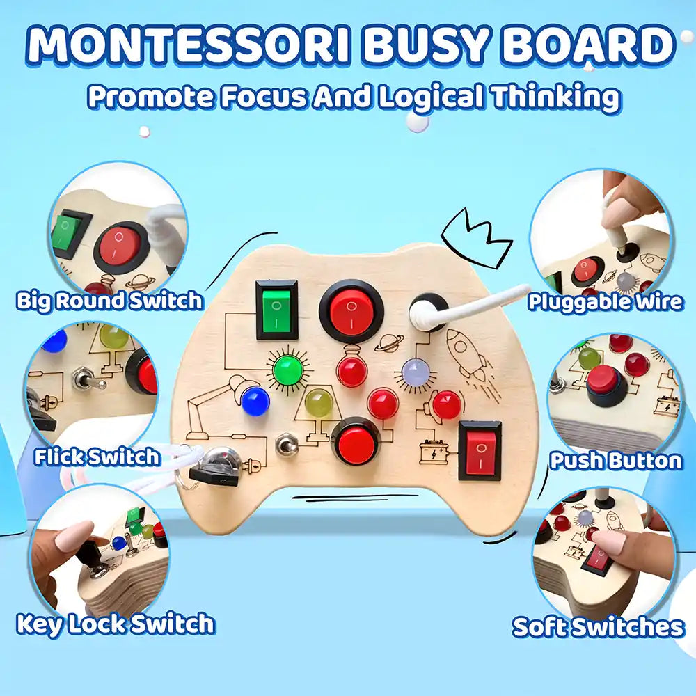 Curio Switch Montessori Busy Board