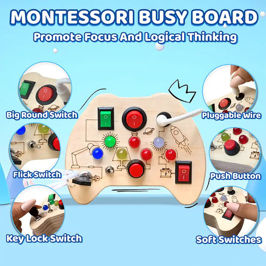 Curio Switch Montessori Busy Board