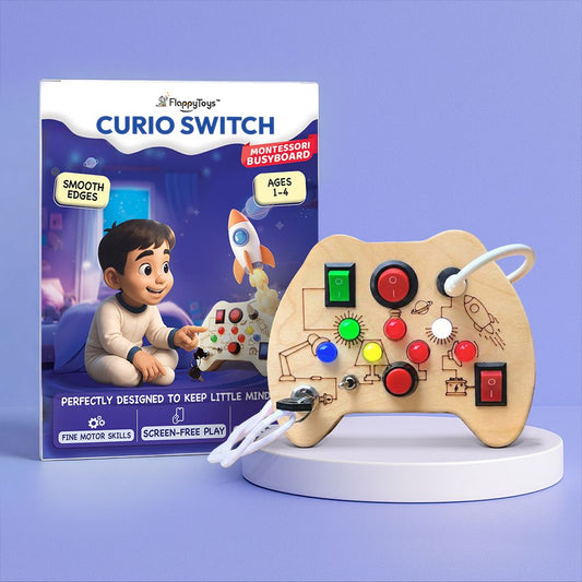 Curio Switch Montessori Busy Board